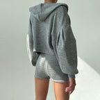 Solid Sport 3-Piece Women's Tracksuit Set THRIXINE