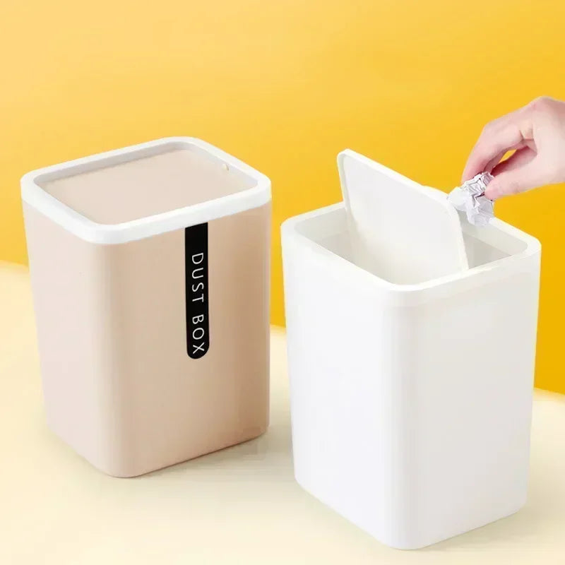 Creative Mini Small Waste Bin Desktop Garbage Basket Home Table Plastic Office Supplies Dustbin Trash Can Sundries Barrel Box Lootquake LLC