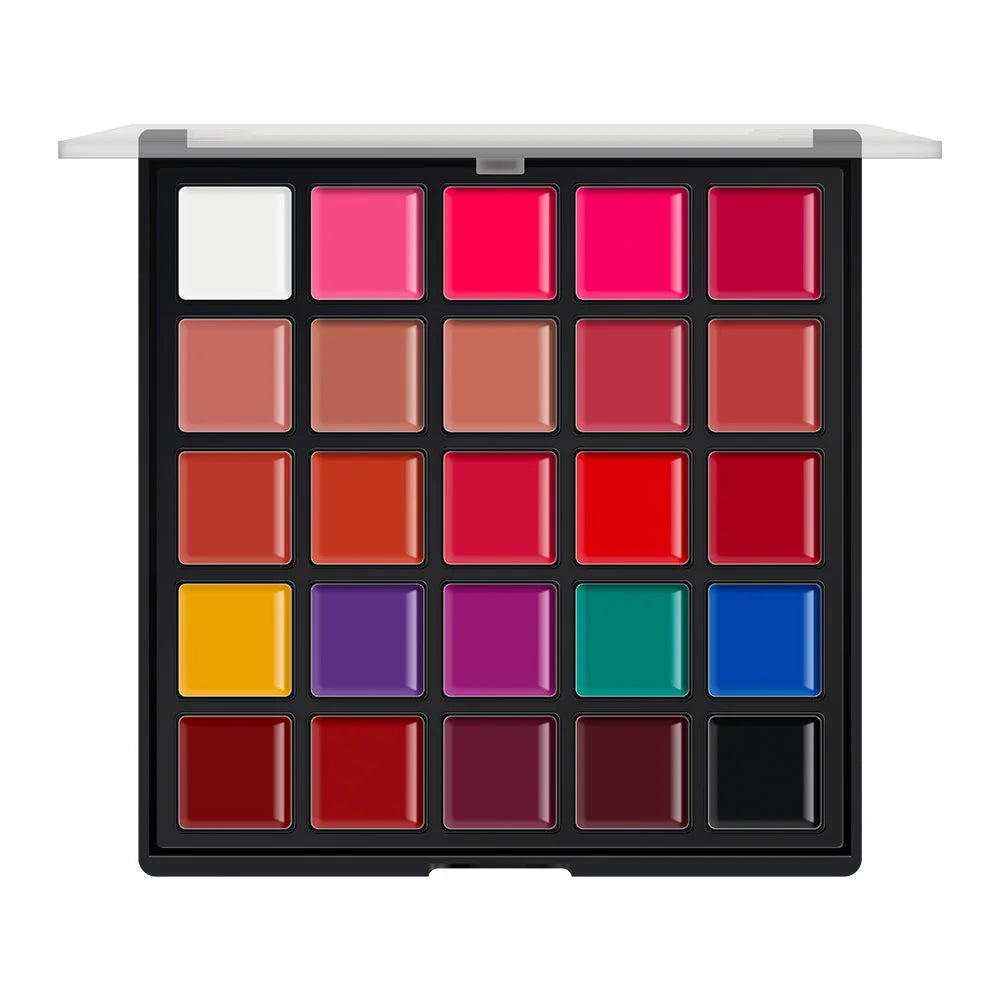 25 Color Lipsticks Palette Waterproof Long Lasting Pigment Moisturizing Cosmetic Makeup Lipgloss Palette Professional Cosmetic Lootquake LLC