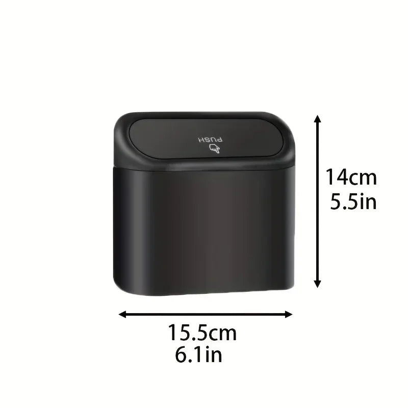 Car Trash Can (with Lid) Contains 60 (300) Garbage Bags, Small Car Trash Can, Leak-proof Mini Car Accessories Lootquake LLC