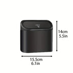 Car Trash Can (with Lid) Contains 60 (300) Garbage Bags, Small Car Trash Can, Leak-proof Mini Car Accessories Lootquake LLC