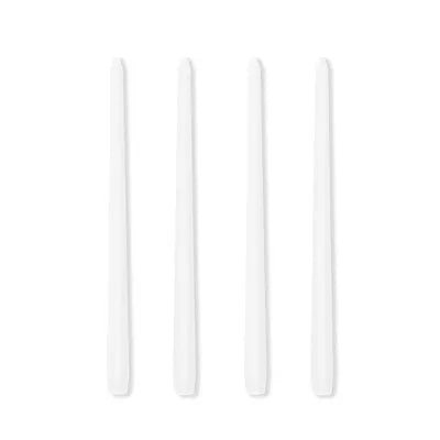 30CM Taper Candle 4 Pack - Home Interior Long Burning Dripless and Smokeless Candles Unscented - Valentines Candles for Home Lootquake LLC