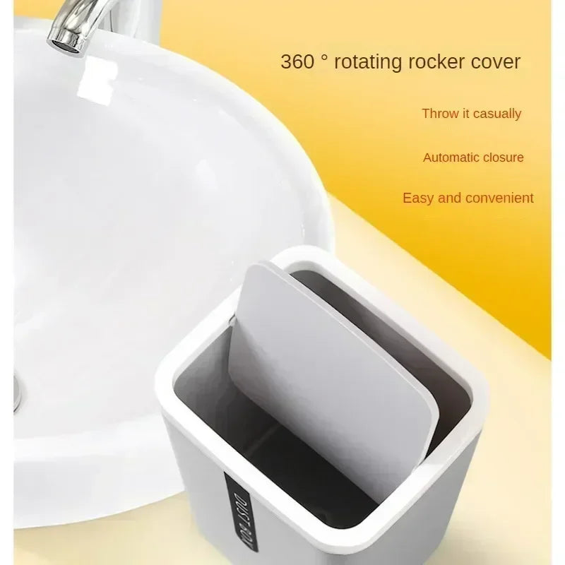Creative Mini Small Waste Bin Desktop Garbage Basket Home Table Plastic Office Supplies Dustbin Trash Can Sundries Barrel Box Lootquake LLC