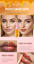 Water Light Honey Essence Lip Oil Long Lasting Moisturizing Fruity Shimmer Jelly Reduce Lip Lines Liquid Lipstick Gloss Makeup Lootquake LLC