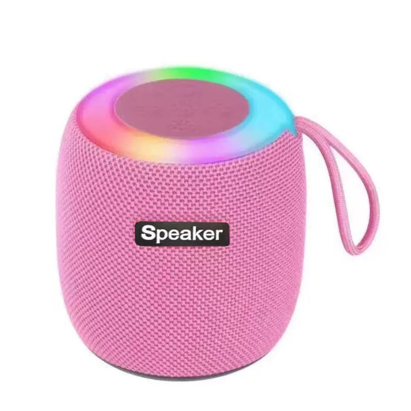 Outdoor portable wireless Bluetooth speaker, subwoofer, car and home with colorful lights, atmospheric small mini speaker Lootquake LLC