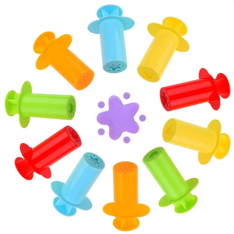 Dough Extruders Plasticine Molds Children DIY Handcraft Toys Accessories Multiple Shapes Model Play Dough Tools Kit Kids Gifts Lootquake LLC