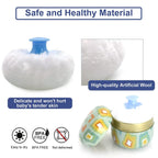 Powder Puff and Powder Container for Body Dusting Powder Case with Puff fo Women Loose Powder Containers with Puff for Travel Lootquake LLC
