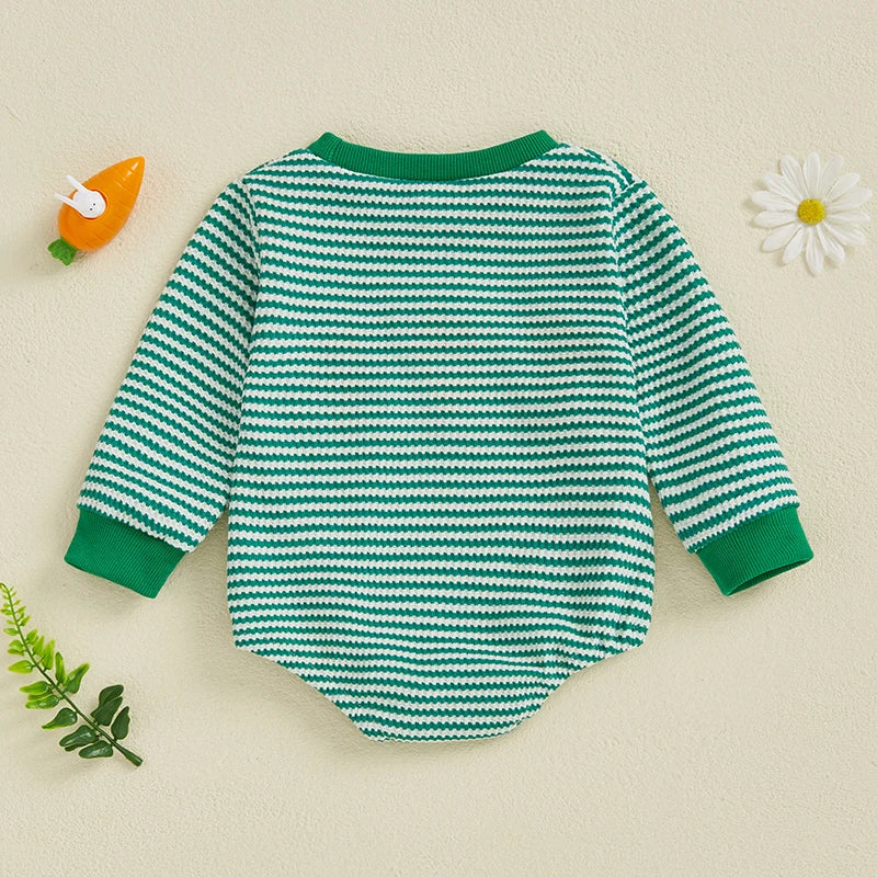 Adorable Infant Unisex Hoodies Rompers Spring Outfits Easter Bunny Carrot Embroidered Long Sleeve Bodysuits Jumpsuits Lootquake LLC