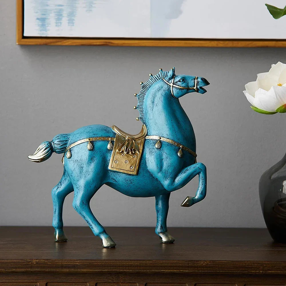 Horse Sculpture Home Decoration Accessories Office Decor Housewarming Gifts Living Room Decor Statues for Decoration Lootquake LLC