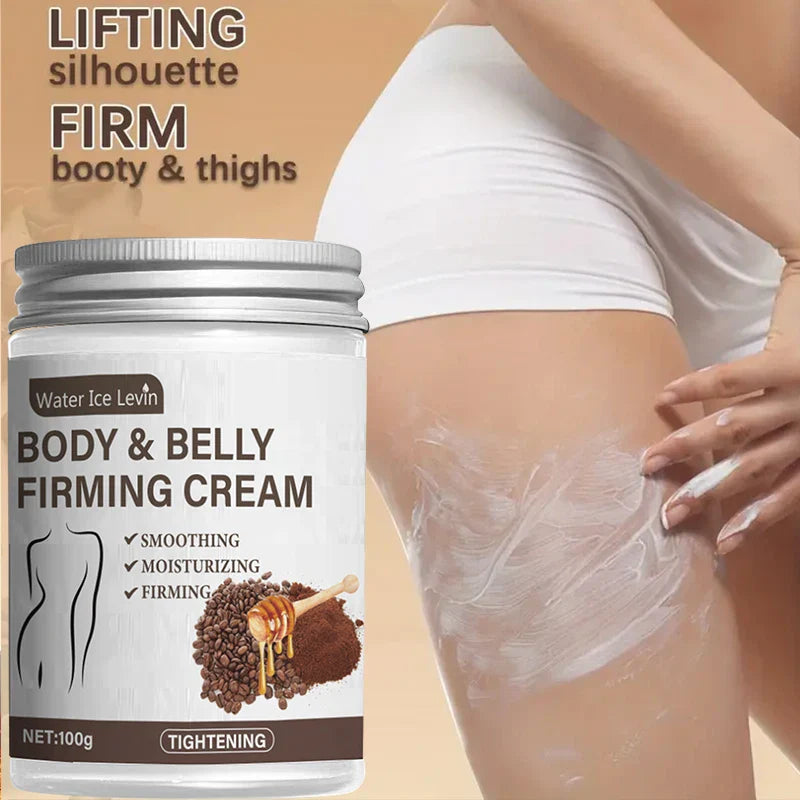 Caffeine Collagen Firming Cream - 100g Contains Caffeine and Coconut Oil, Rich in Vitamin E, Unscented, Tightens and Lifts the Abdomen, Thighs, Buttocks, Arms, All Skin Types, Hypoallergenic, Whitening Effect Lootquake LLC