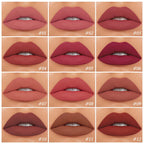 O.TWO.O 12 Color Liquid Lipstick Matte Finish Sexy Silky Lip Gloss Waterproof Kiss-proof Lasting Lip Glaze Lip Tint Cosmetics Lootquake LLC