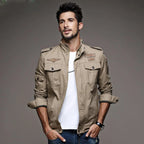 Casual Plus Military Jacket THRIXINE
