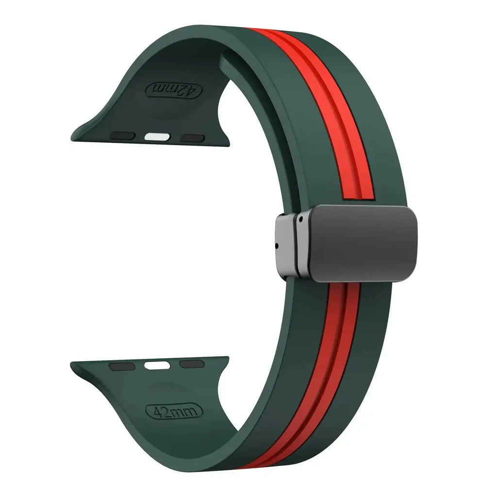 Apple Watch Silicone Strap - Durable Magnetic Closure Design - SJB-DIAMOND ELITES