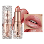 Fine Glitter lipstick, Quicksand Gold Lipstick, Moisturizing Silky Mermaid Girl Pink, Long-Lasting Waterproof Grapefruit Orange Lootquake LLC