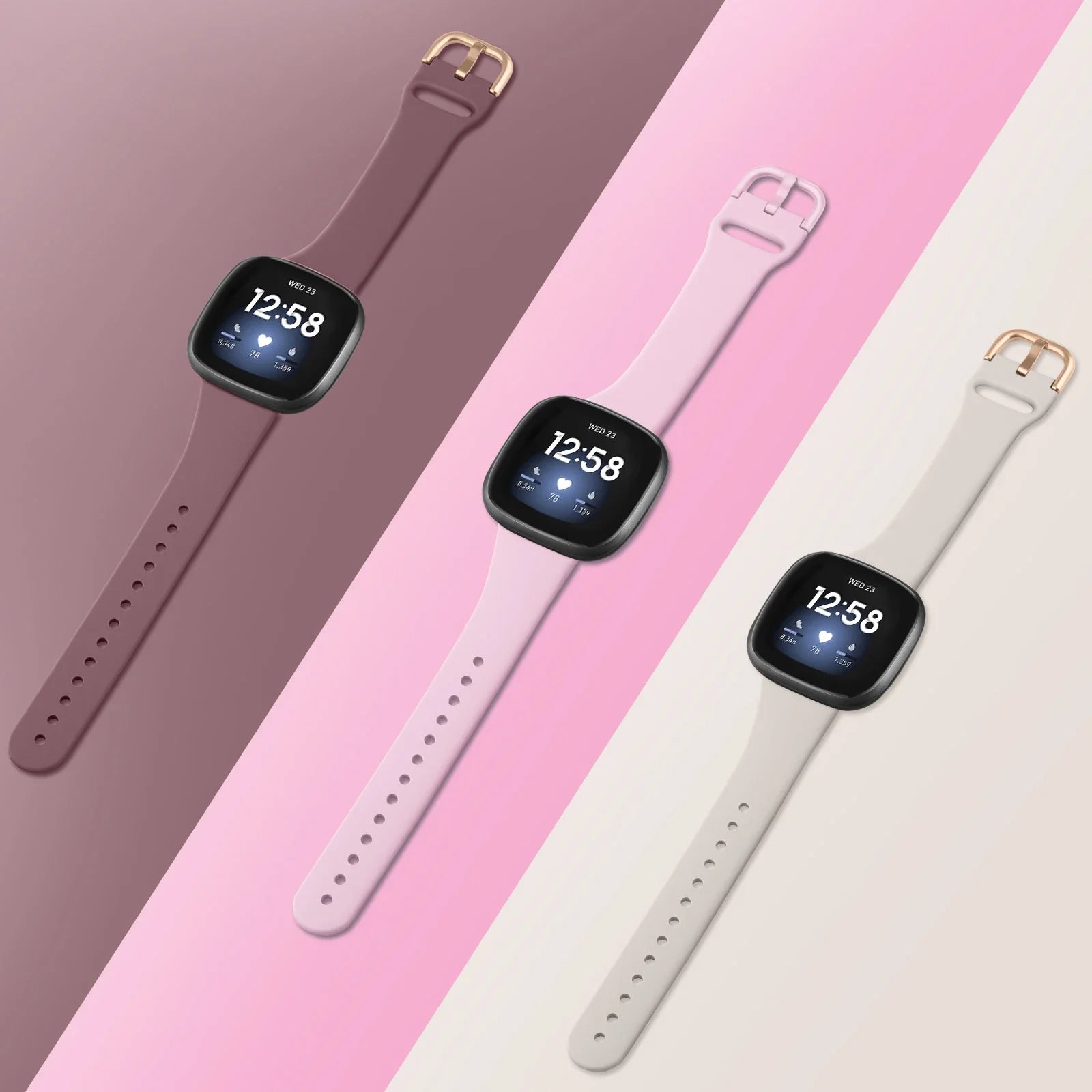 Silicone Fitbit Versa & Sense Bands
