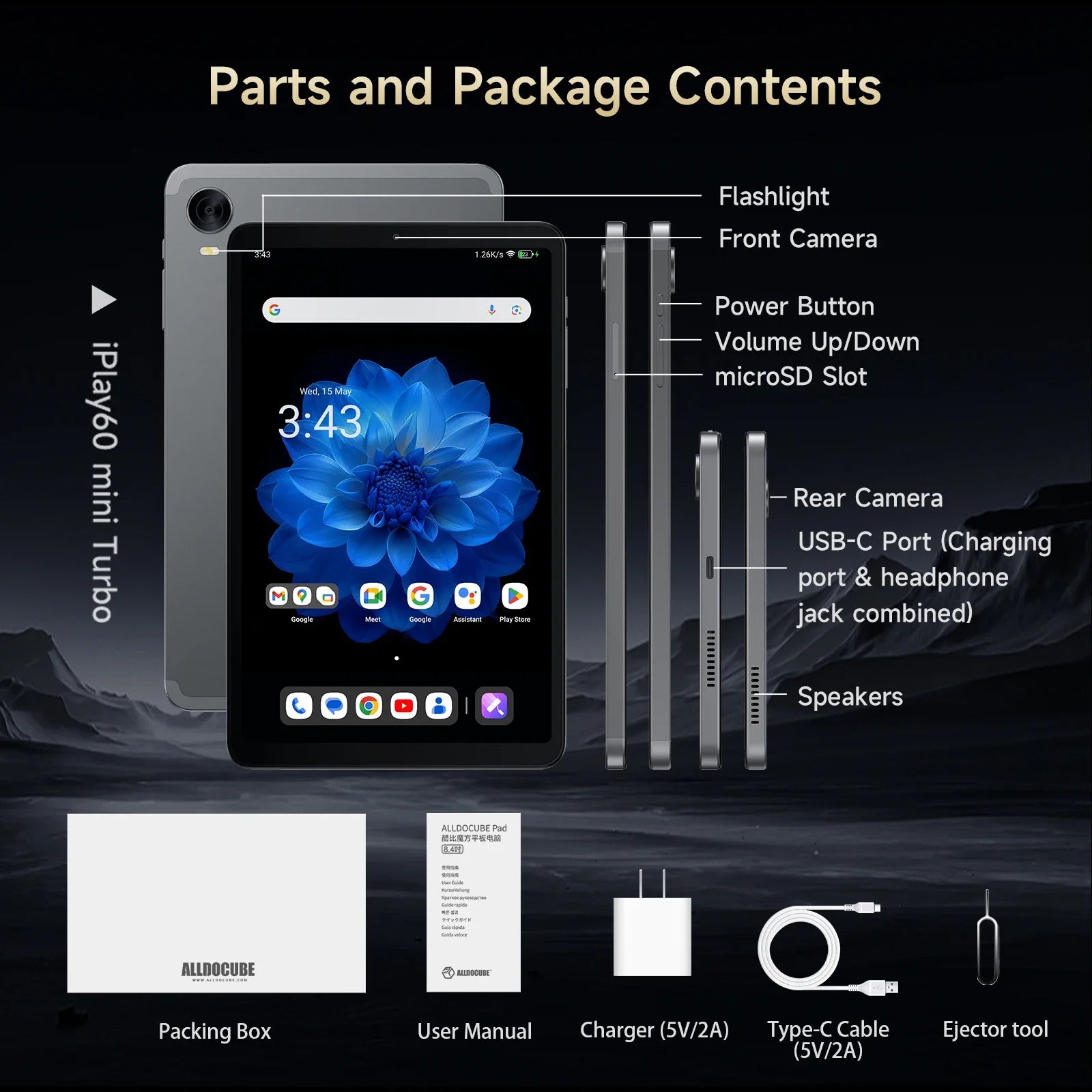 Alldocube iPlay60 Mini Turbo 8.4inch Snapdragon 6Gen 1 Tablet Android14 8GB+8GB virtual memory RAM+128GB ROM Widevine L1 Lootquake LLC
