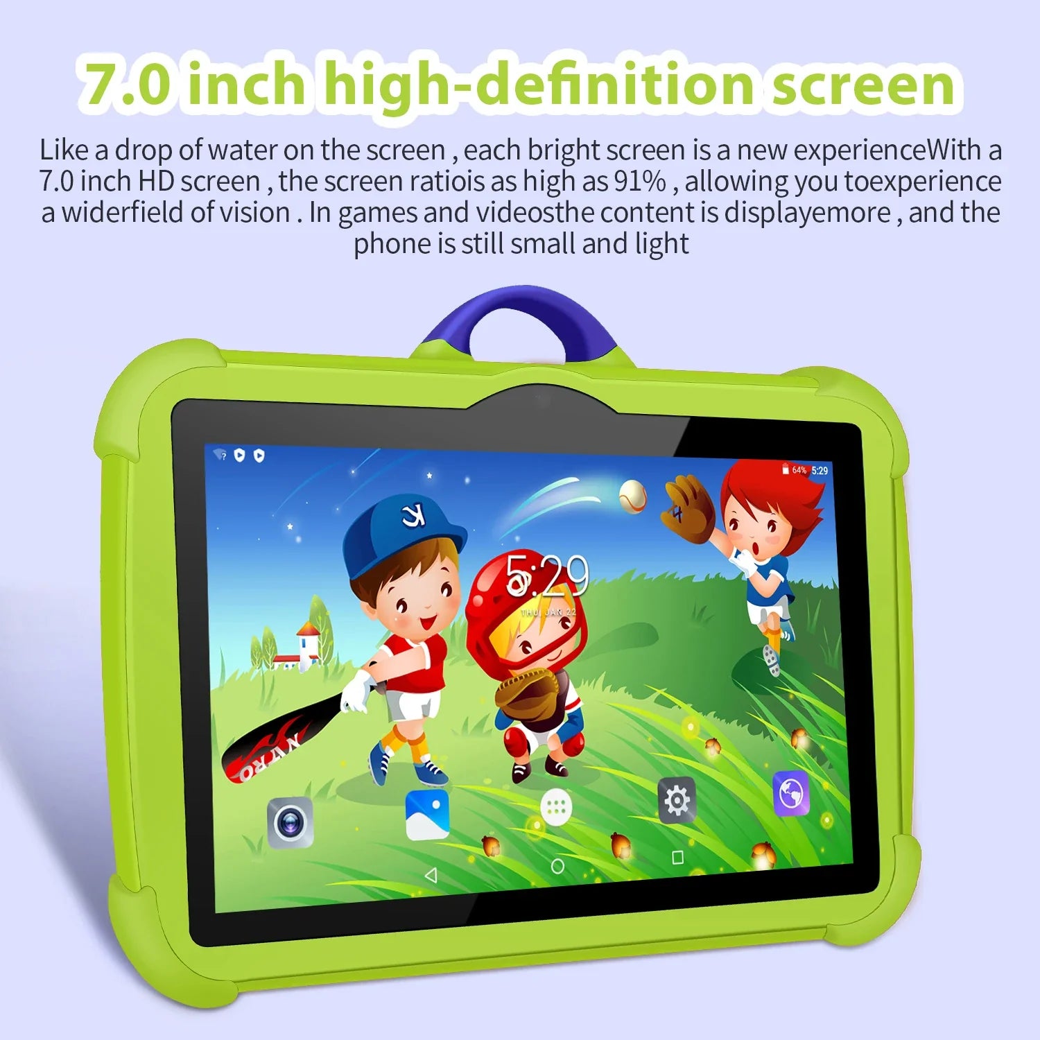 2025 New 5G WiFi 7 Inch Tablet For Children Learning Education Kids' tablets Quad Core 4GB RAM 64GB ROM Dual Cameras Android 13 Lootquake LLC