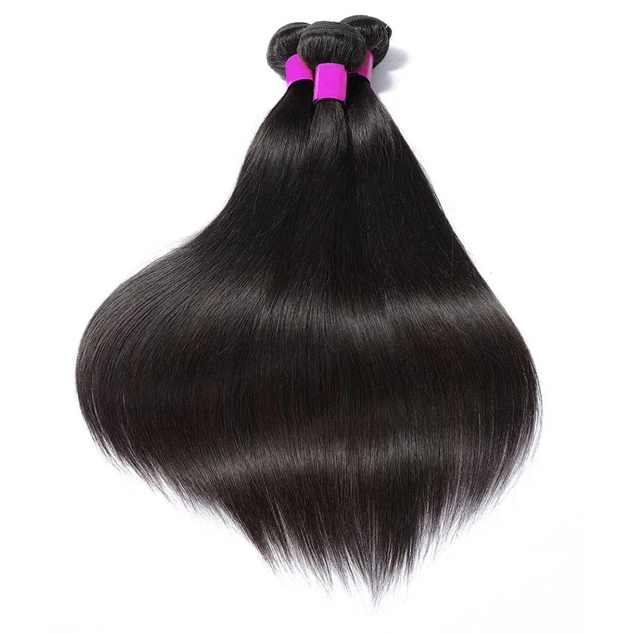 Silky Straight Bundles Human Hair Remy Brazilian Hair 14-30 Inches