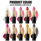 Diamond Shimmer Lipstick Lip Gloss High Pigmented Long Lasting 10 Colors Glitter Lipgloss Lips Makeup Cosmetics Sexy Make Up Lootquake LLC