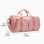 Stride Chic: Women's Gym Bag w/Shoe Spot THRIXINE