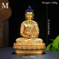 Amitabha Buddha Statue Buddhist Item,Backlight Brass Exquisite Nepal Tantric Altars Home Decorative Amitabha Buddha Figurine Lootquake LLC
