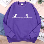 Network Malfunction Little Dinosaur Sweatshirts Men Women Casual Hoody Hip Hop Comfortable Streetwear Loose Warm Clothes Hoodies Lootquake LLC