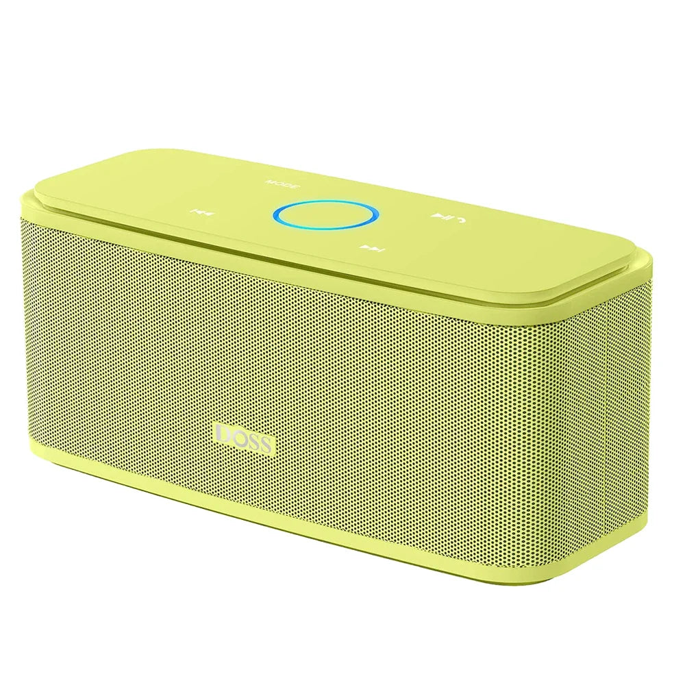 DOSS Wireless Bluetooth Speaker SoundBox BT 5.0 Touch Control Portable Music Sound Box 12W Stereo Sound IPX5 Waterproof Speakers Lootquake LLC