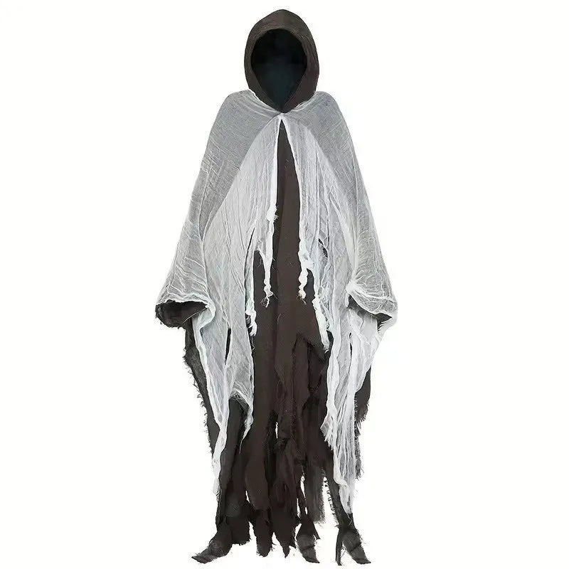 Halloween costume horror ghost clothes adult zombie cloak wizard robe wear secret room death dress up costume cloak Lootquake LLC