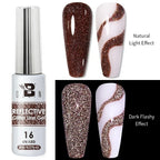 5ML Gold Silver Metallic Liner Paint Gel Polish Chrome Mirror Metal Effect Super Bright French UV LED Semi Permanent Nail Gel Lootquake LLC