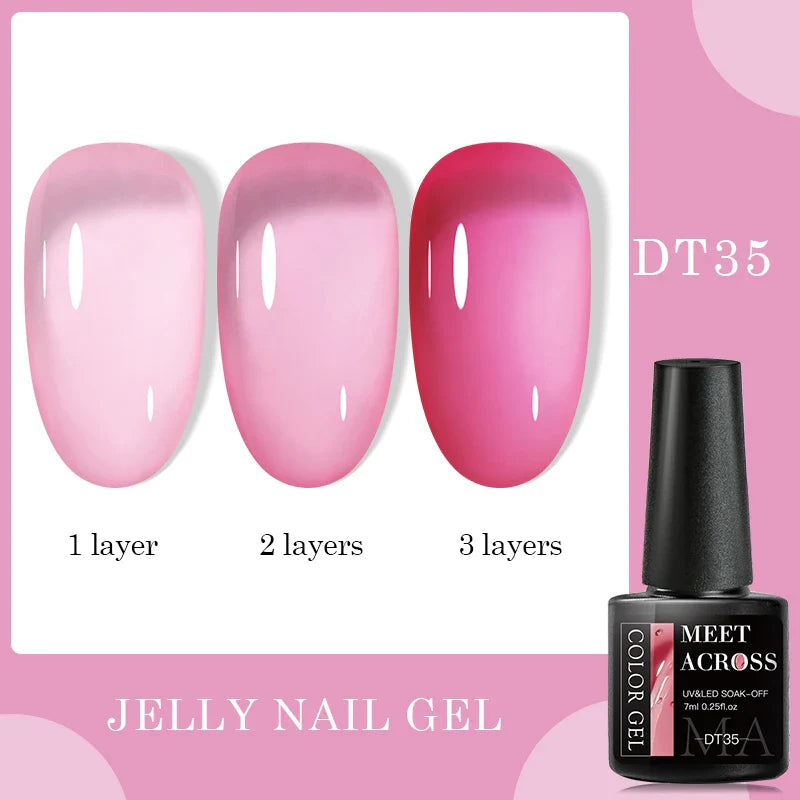 7ml Milky Jelly White Gel Nail Polish Natural Luster Long Lasting Nail Art All for Home DIY Manicure Soak Off UV LED Gel Vernis Lootquake LLC