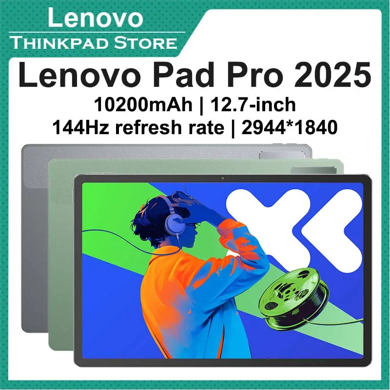 New Lenovo Xiaoxin Pad Pro 12.7 2025 Tablet Dimensity 8300 2.9k Resolution 144Hz Refresh WIFI 10200mAh Android ZUI16 Tablet PC Lootquake LLC