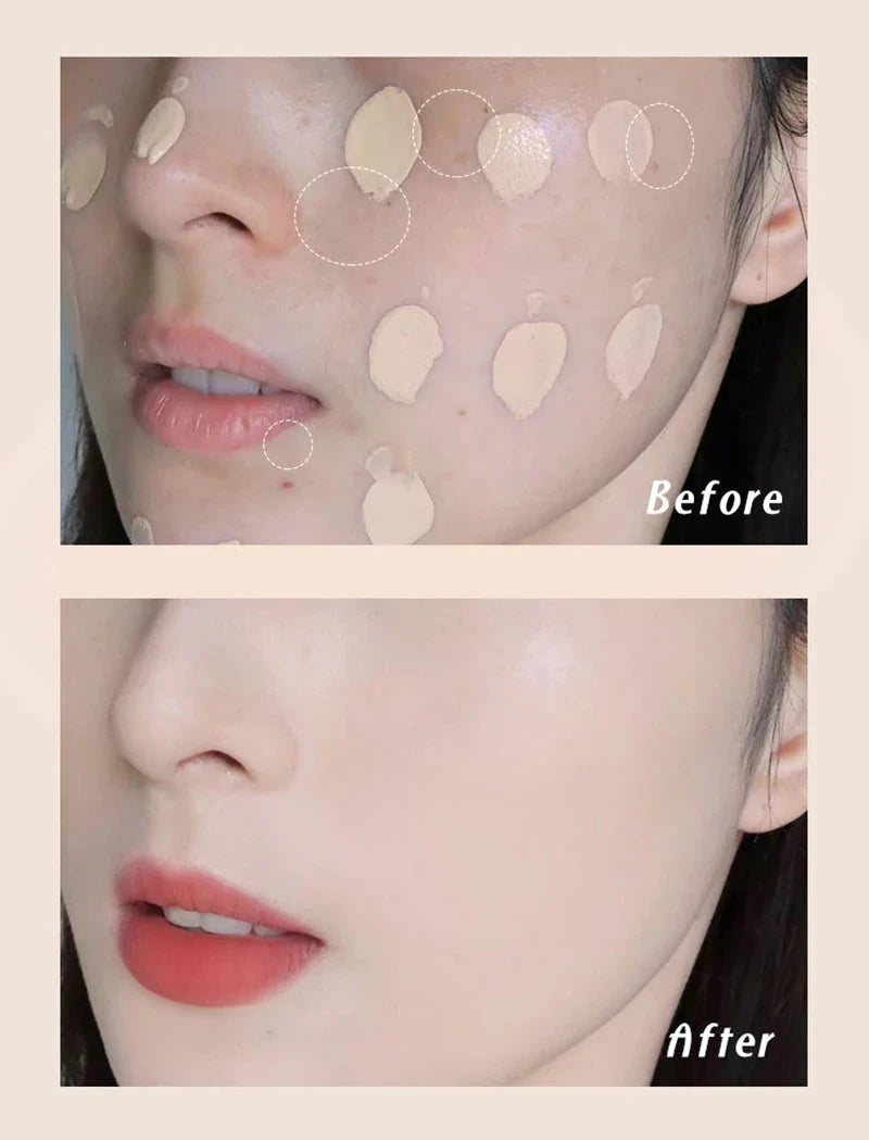 Mousse Foundation Cream Cushion Compact Moisturizing lasting Waterproofing Concealer High Coverage Foundation Korean Makeup Base Lootquake LLC