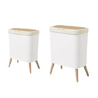 Kitchen Bathroom Living Room Office Bedroom Household Trash Can Small Medium Large Size Waste Bin with Lid Lootquake LLC