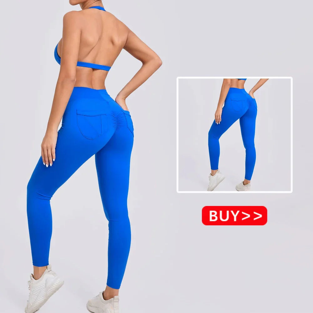 Sexy Backless Sport Bra THRIXINE