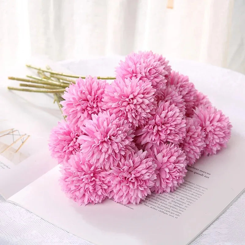 3/6Pc Hydrangea Artificial Flowers Bouquet Boho Home Bedroom Decor Wedding Decoration Craft Vases Flower Arrangement Accessories Lootquake LLC