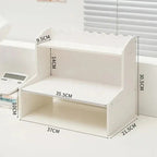 INS Stationery Desk Organizer Stackable Desktop Storage Box Clear Plastic Office Supplies Jewelry Storage Case for Books Sundry Lootquake LLC
