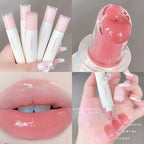 TATIBEAUTY Lip Jelly Essence Hydrating Lipstick Lip Gloss Lip Gloss Mirror Lip Gloss Lipstick Tender Pink Student Makeup Lootquake LLC