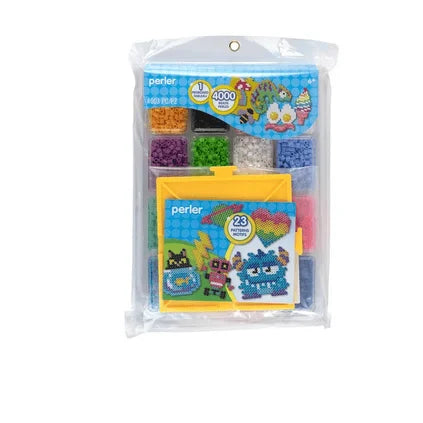 Perler 4,000 Bead Tray with Idea Book and Pegboard Educational Toy Kit for Kids and Adults Aged 6 and up 4003 Pieces Lootquake LLC