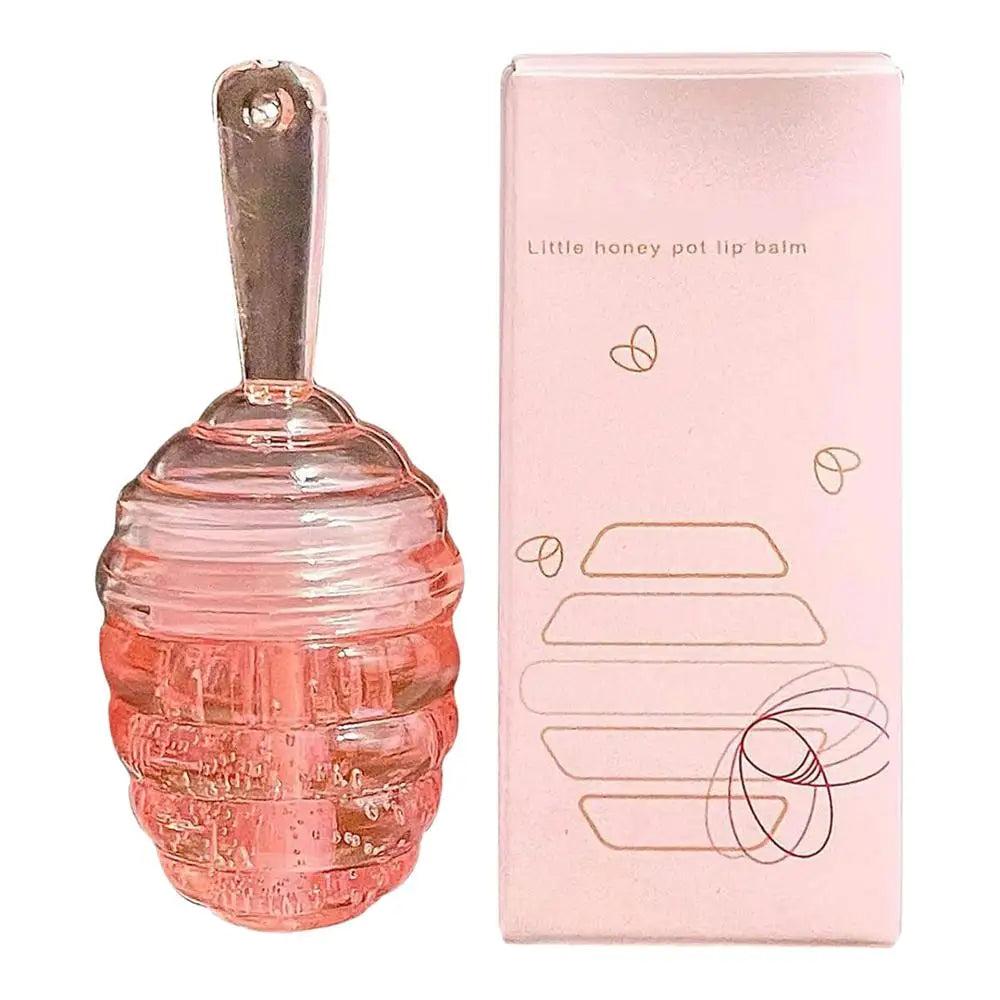 Lovely Honey Pot Lip Oil Lip Gloss Lip Balm Hydrating Lip Balm For Lip Care Moisturizing Clear Lip Oil Liquid Lipstick Lootquake LLC