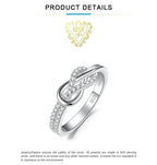 JewelryPalace New Arrival Infinity Love Knot Gemstone 925 Sterling Silver Statement Ring for Woman Fashion Classic Fine Jewelry