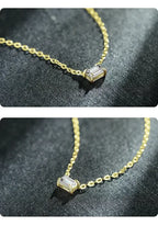 Modian Genuine 925 Sterling Silver Fashion Charm AAA Zirconia Pendant Necklace For Women Silver Female Necklaces Fine Jewelry