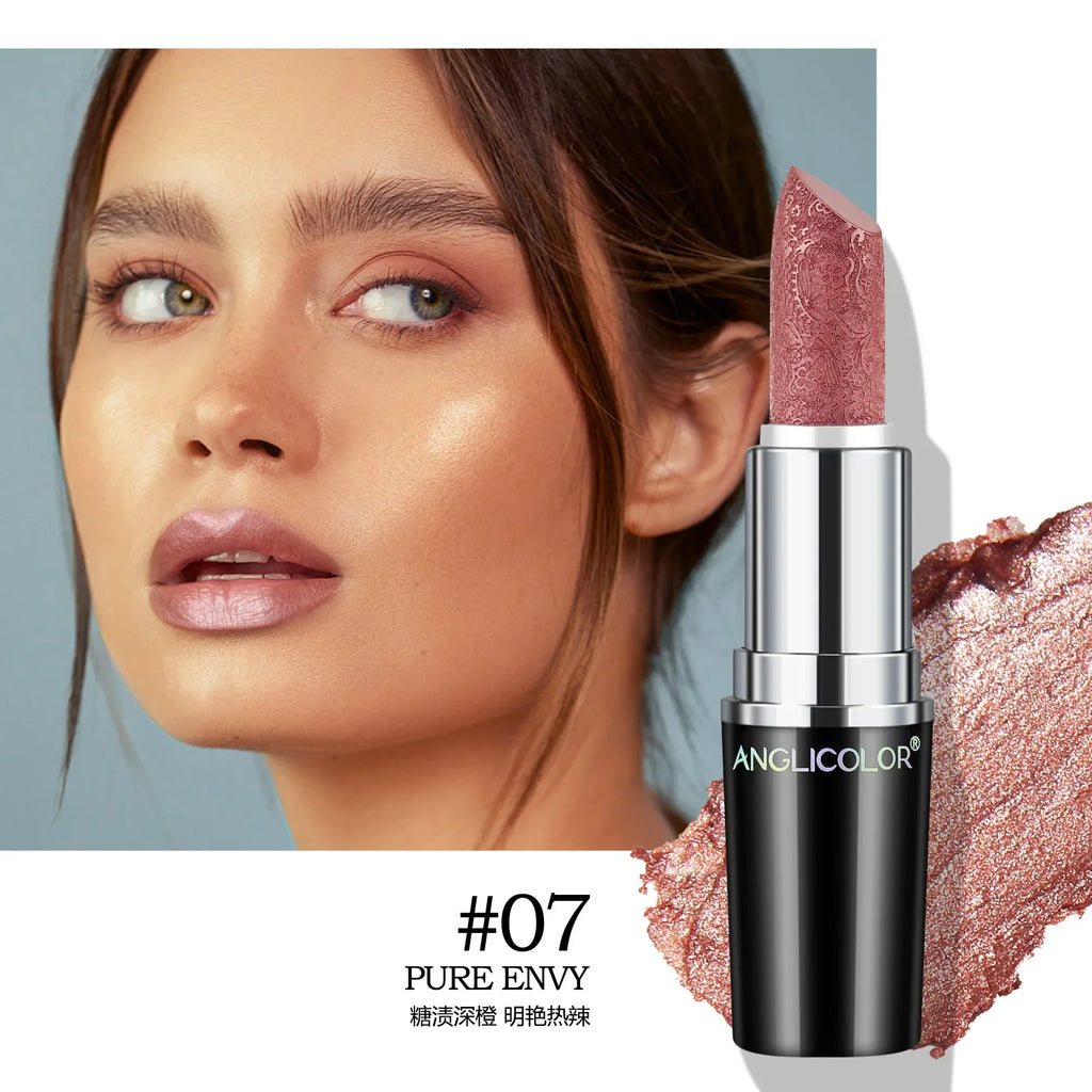 Makeup Non-sticky Non-fading Lipstick Pearlescent Long-lasting Moisturizing Fine Glitter Lip Gloss Hydrating Waterproof Lips Hot Lootquake LLC