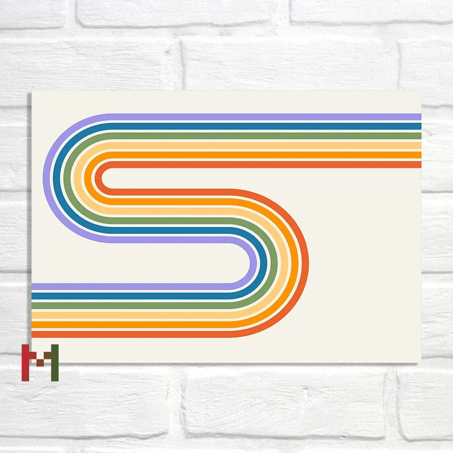 Abstract Pride Art Canvas Print Wall Decor LGBT Home Art Pi-Mart