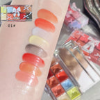 FLORTTE 10-Color Lip Palette Lip Gloss and Lipstick Glossy Moisturizing Pigmented Multifunctional Easy to Apply Lootquake LLC
