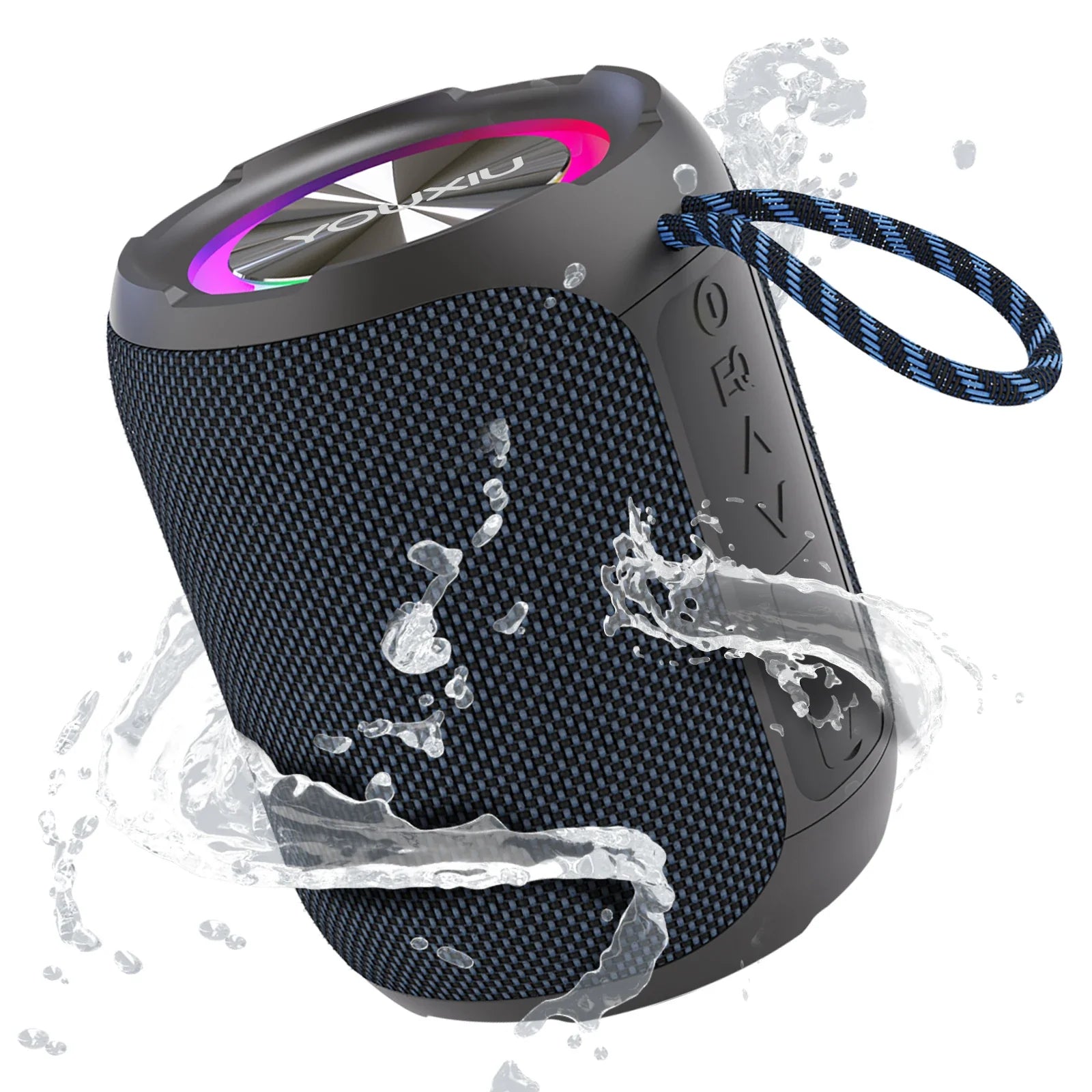 Portable Bluetooth Speaker BT5.0 IPX7 Waterproof Stereo Music Surround Wireless Speaker With LED Light Subwoofer Outdoor Speaker Lootquake LLC