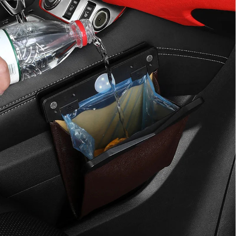 Car Garbage Bag Car Garbage Bin Creative And Fashionable Multifunctional Car Mounted Garbage Bin Car Interior Garbage Bin