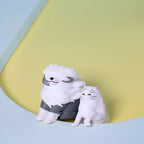 Animal Sculpture Blown By Wind Ornament Faceless Male Desktop Sculpture Creative Jewelry Art Gift Decompression Pets Sculpture