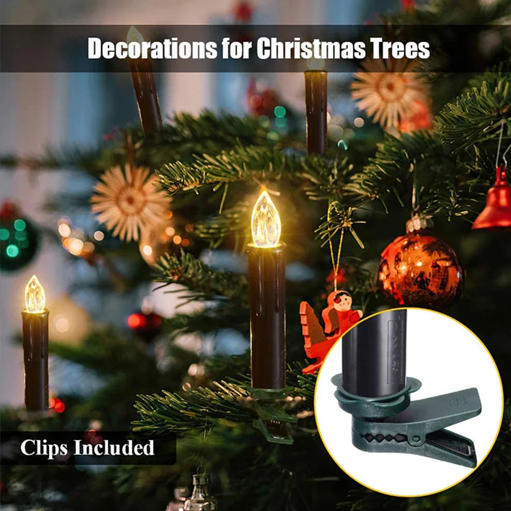 LED Floating Candle for Home Decoration, Flickering Flame, Timing Remote, Battery Operated, Halloween, Christmas,Black Candle Lootquake LLC
