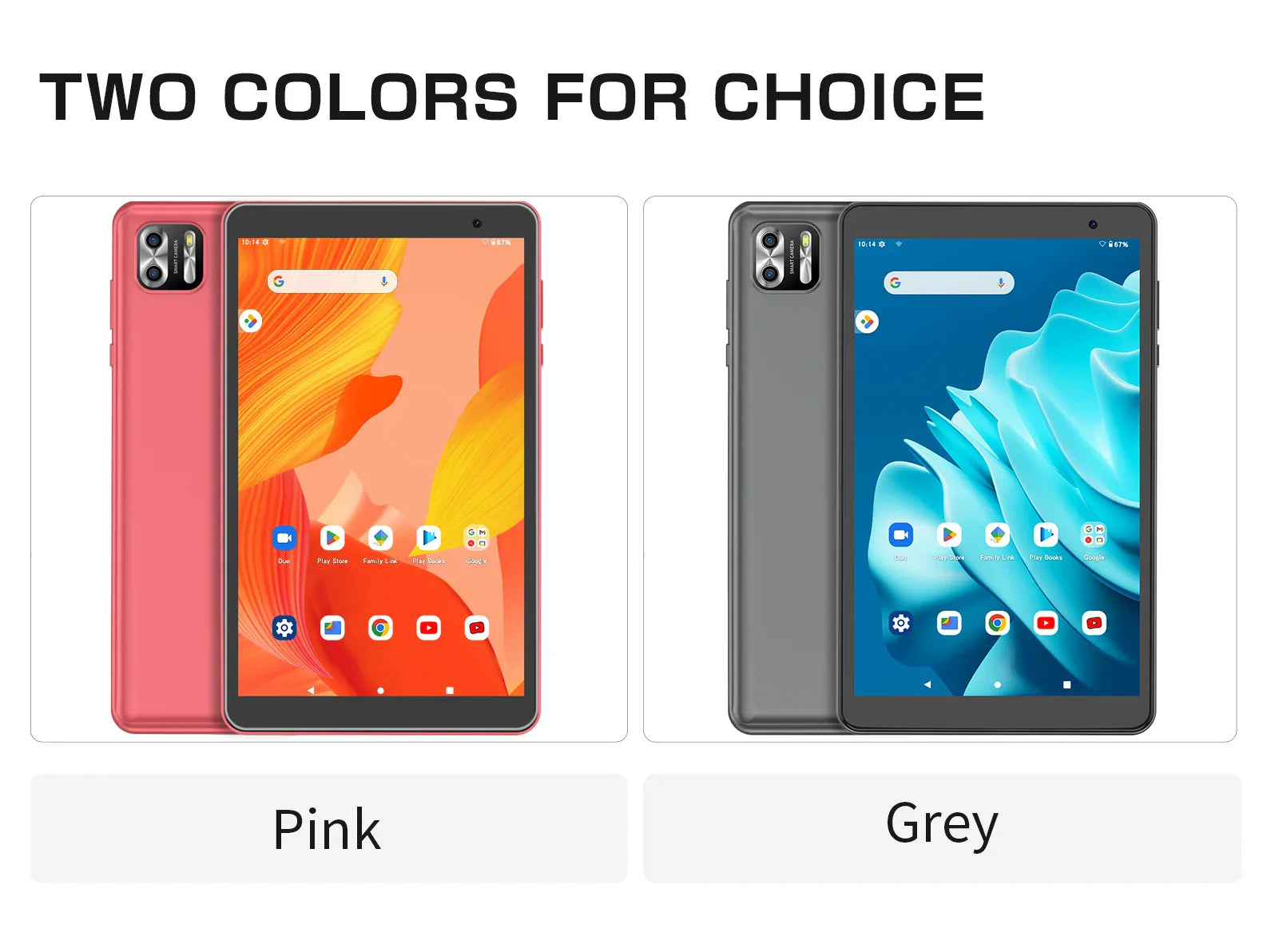 PRITOM 8 Inch Tablet Android 13, 8GB(4+4 Expand) RAM 64GB ROM,1TB Expand,1280x800 IPS Screen 5000MAH Battery,Dual Camera, WiFi Lootquake LLC