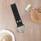 Skirt Hook Strap Medieval Belt Skirt Hikes Double Ring Faux Leather Loop Renaissance Accessory for Women's Long Dress Fixation